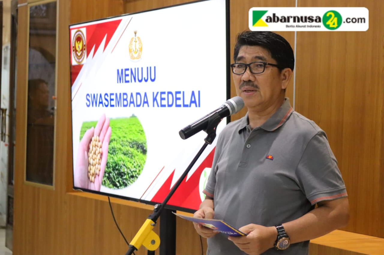 Pemkab Lampura Gelar Pertemuan Dan Pemaparan Bersama Tim Percepatan Swasembada Pangan Komoditi Kedelai