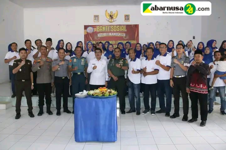 Bupati Lampura Hadiri Peringati HUT Ikatan Keluarga Musi Lampung Utara (IKAMULA) Ke- 1 Pengukuhan Pengurus, Dan Bhakti Sosial