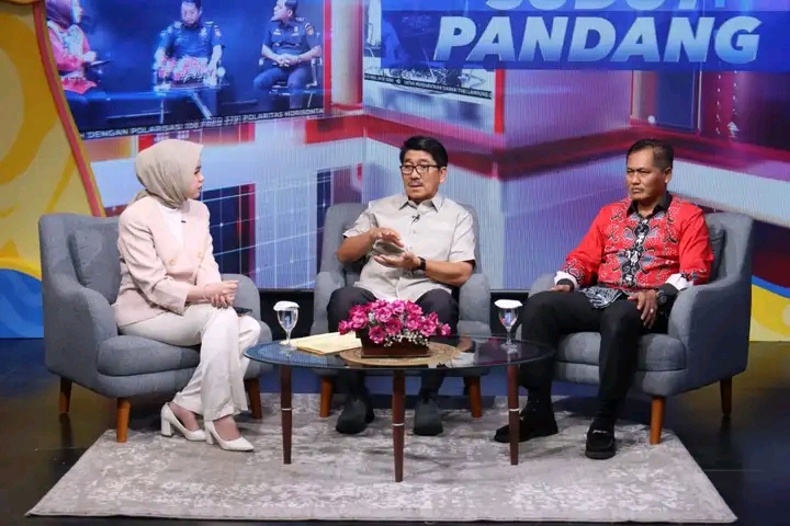 Bupati Lampung Utara Jadi Narasumber Program " SUDUT PANDANG" Di TVRI Lampung.