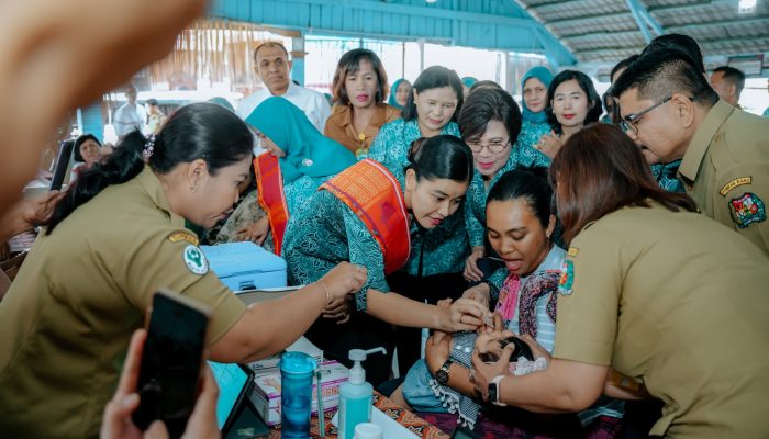 Ketua TP PKK Sumut  Kahiyang Ayu Tinjau Posyandu,Pastikan Layanan Kesehatan dan Pemberdayaan di Desa Berjalan Baik