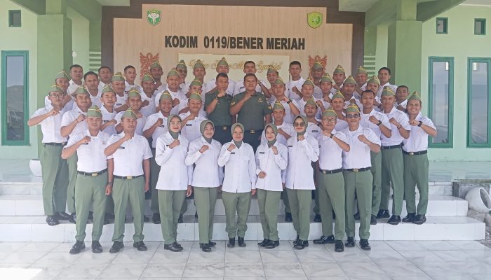 Kodim 0119/BM Terima Laporan SPPI Komcad Tahap III
