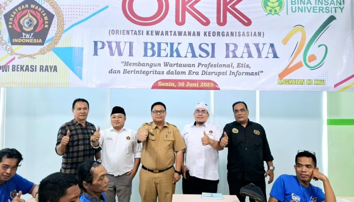 OKK PWI Bekasi Raya Angkatan 26: DPRD, Diskominfostandi, dan PWI Satukan Visi Cetak Wartawan Profesional