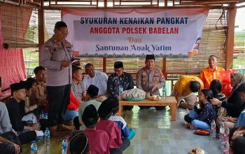 Jaga Kekompakan, Polsek Babelan Gelar Acara Silaturahmi dan Santunan di Momen Kenaikan Pangkat