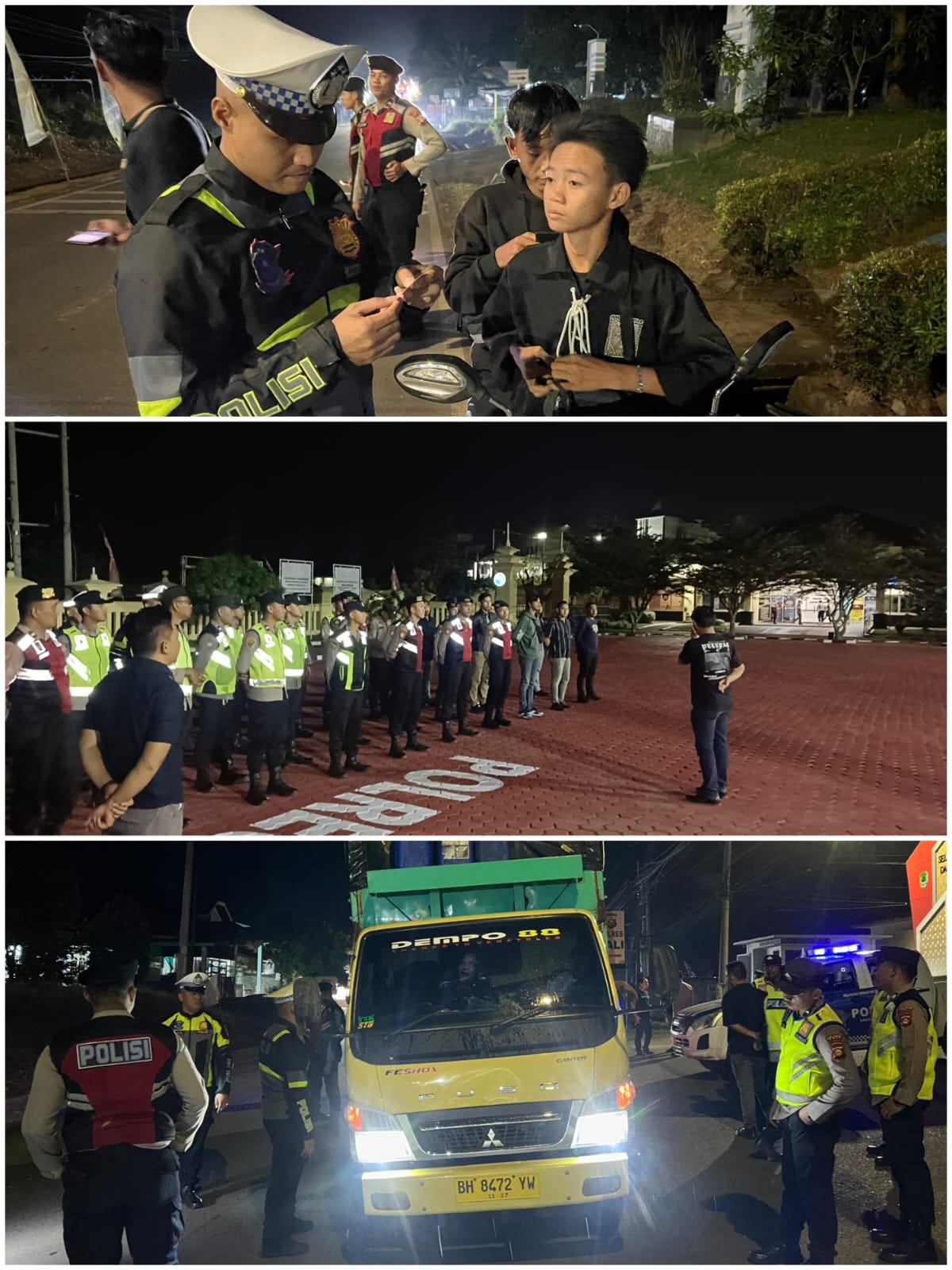 RAZIA TERPADU UKL II POLRES PALI: PERKETAT PENGAWASAN LALU LINTAS, CEGAH KRIMINALITAS DAN PEKAT DI JALAN RAYA