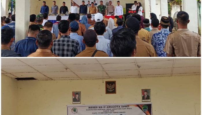 DPRD PALI Dapil VI Gelar Reses di Tanah Abang