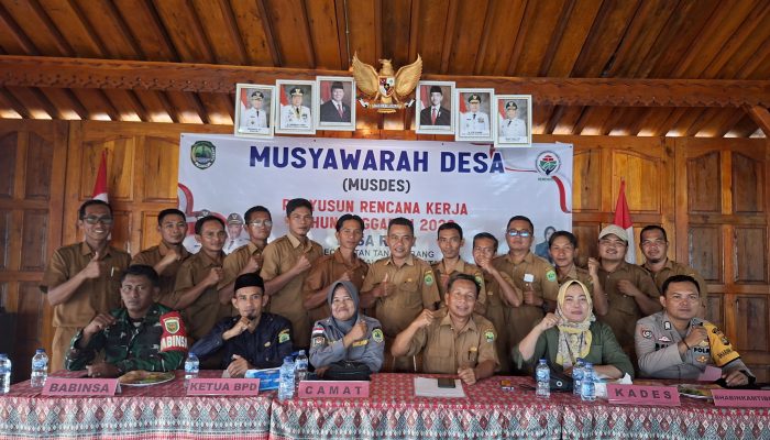Pemerintah Desa Raja Mengelar Musyawarah Desa Untuk Penetapan RKPDes