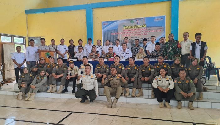 Perkuat Ketertiban dan Perlindungan Masyarakat, Polsek Penukal Utara Hadiri Sosialisasi Perda No.1 Tahun 2025
