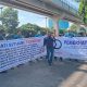 Lembaga PST Unjukrasa di Kejati Sumsel ,Dukung Kejari OKI Ungkap Kasus Dugaan Korupsi Dana Hibah PMI