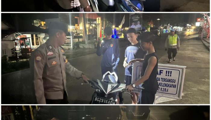 CIPTAKAN SITUASI KAMTIBMAS YANG KONDUSIF, POLSEK TALANG UBI GELAR KRYD