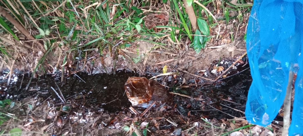 Lahan Warga Tercemari Limbah Minyak Mentah, PT Pertamina Hulu Rokan Zona 4 Adera Field Seakan Tutup Mata Tutup Telinga