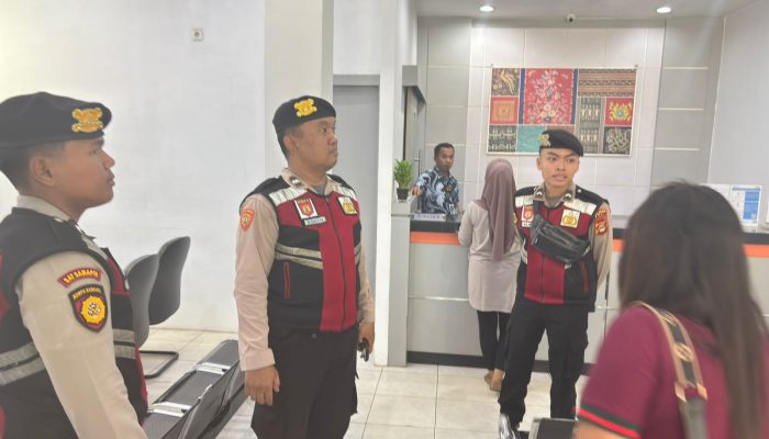 SAT SAMAPTA POLRES PALI GELAR PATROLI PERINTIS PRESISI, PASTIKAN KONDUSIFITAS KAWASAN PERBANKAN