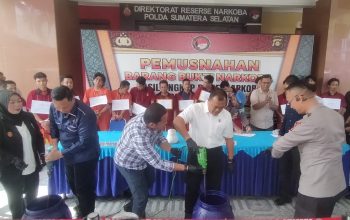 Musnahkan Barang Bukti, 4550 Gram Sabu dan 23.573 butir Ektasi, Ini Ungkapnya Direktur Ditresnarkoba Polda Sumsel