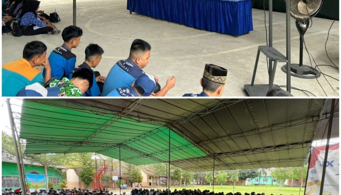POLRES PALI EDUKASI PELAJAR TENTANG HUKUM,CEGAH KENAKALAN REMAJA MELALUI MPLS DI SMK NEGERI 1 PENUKAL