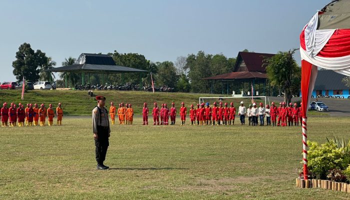 BHABINKAMTIBMAS POLSEK TALANG UBI BERIKAN PEMBEKALAN WAWASAN KEBANGSAAN DAN KAMTIBMAS KEPADA CALON PASKIBRAKA