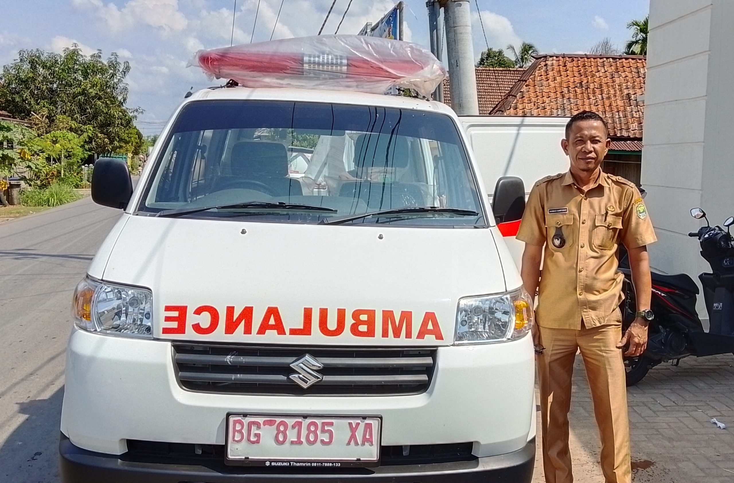 Untuk Meningkatkan Pelayanan Kesehatan masyarakat, Pemerintah Desa Tanah Abang Selatan Realisasikan Dana Desa Dengan Membeli Mobil Ambulance
