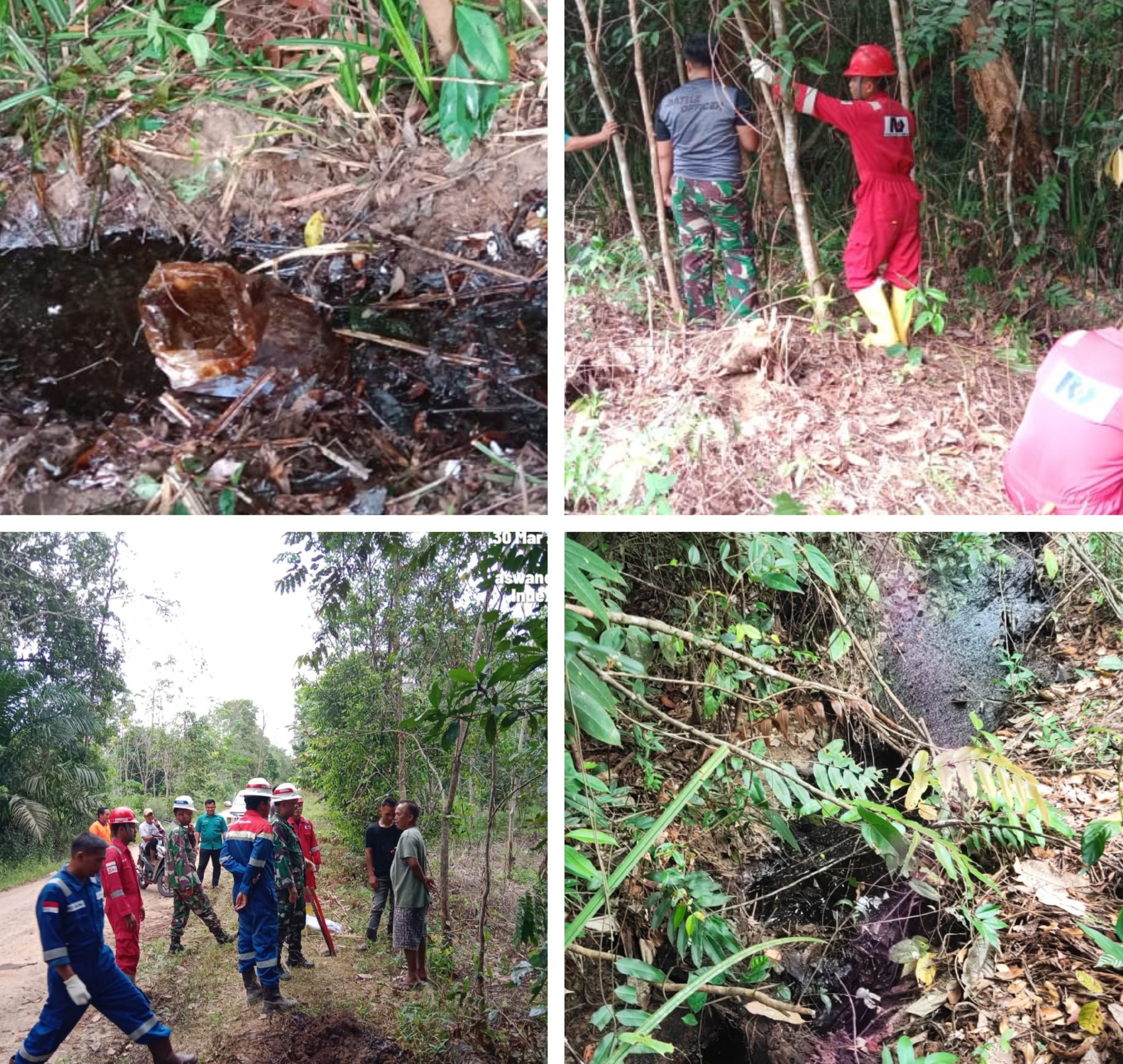 Lahan Warga Tercemari Limbah Minyak Mentah, PT Pertamina Hulu Rokan Zona 4 Adera Field Seakan Tutup Mata Tutup Telinga