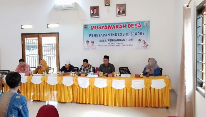 Pemerintah Desa Pengabuan Timur Menggelar Musyawarah Desa Dalam Rangka Penetapan Indexs IDM tahun 2025