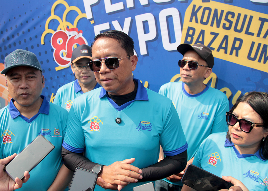 Fun Walk Sepanjang 3,3 KM Kanwil Kemenkumham Jabar Sambut HUT Pengayoman ke-80