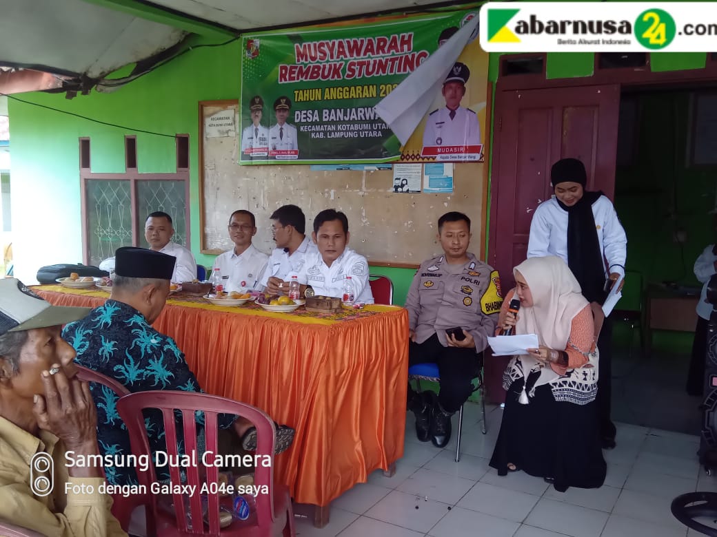 Musyawarah Rembuk Stunting di Desa Banjar Wangi Berjalan Lancar