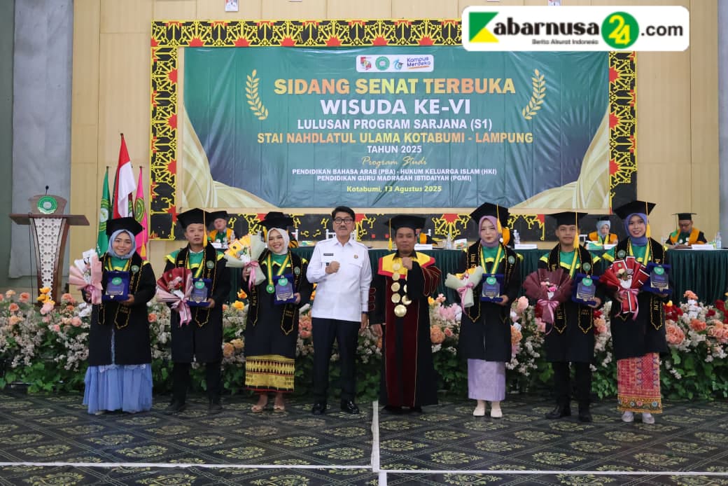 Bupati Lampung Utara Hadiri Wisuda Periode Ke- 6 STAINU Kotabumi