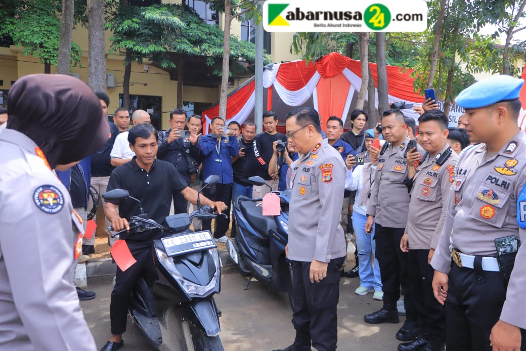 Operasi Sikat Krakatau 2025 Berhasil Amankan Barang Bukti, Kapolda Lampung : Asset Korban Dikembalikan(
