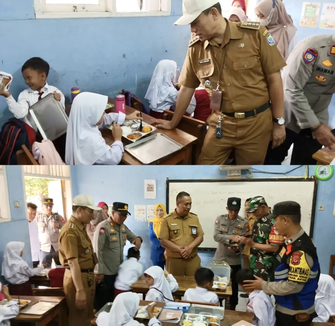 Camat Astana Anyar Monitoring Makan Gizi Gratis Di SDN Tegalega