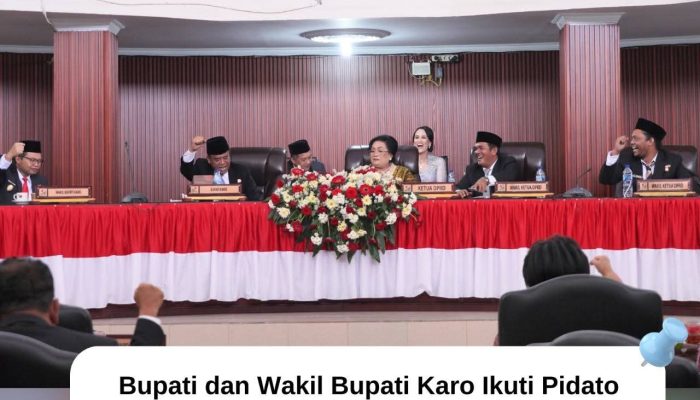 Bupati dan Wakil Bupati Karo Ikuti Pidato Kenegaraan Presiden RI Terkait Nota Keuangan dalam Rangka HUT ke-80 Kemerdekaan RI
