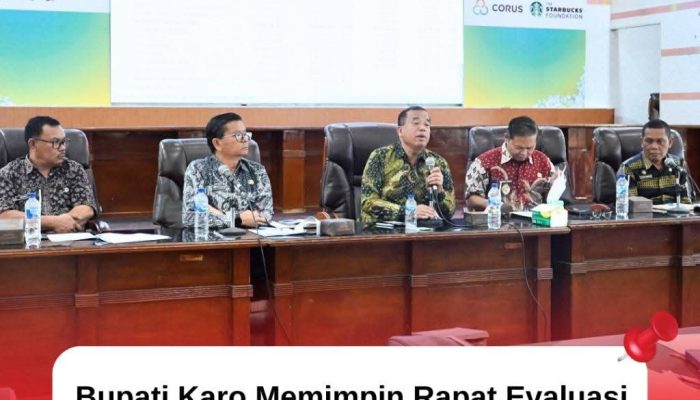 Bupati Karo Memimpin Rapat Evaluasi Penerimaan Pendapatan Asli Daerah Kabupaten Karo