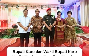 Bupati Karo dan Wakil Bupati Karo Hadiri Syukuran Kenaikan Pangkat Brigjen TNI Josep DD Surbakti