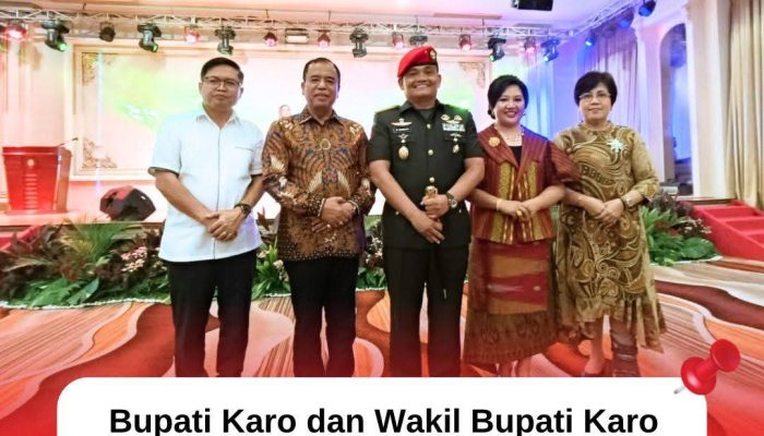 Bupati Karo dan Wakil Bupati Karo Hadiri Syukuran Kenaikan Pangkat Brigjen TNI Josep DD Surbakti