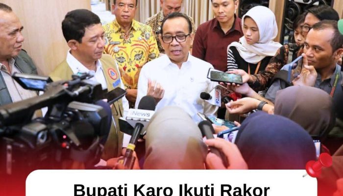 Bupati Karo Ikuti Rakor Pemutakhiran R3P Bersama Menko PMK