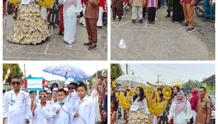 Ribuan Masyarakat Desa Purun Tumpah Ruah Kejalan Menyaksikan Kemerihan Karnaval