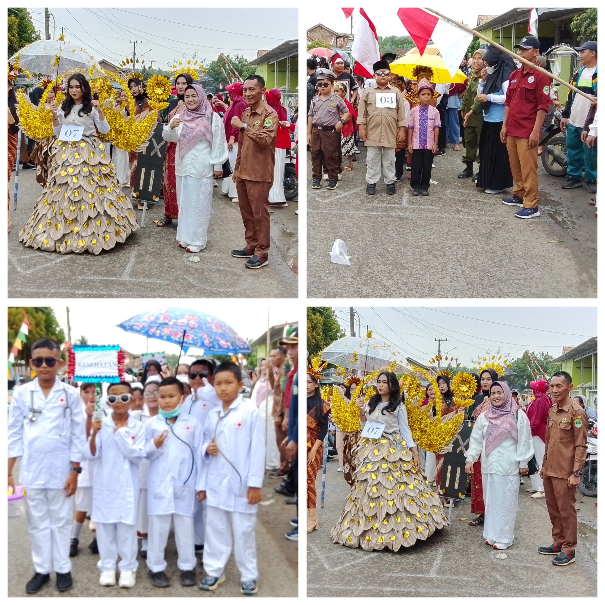 Ribuan Masyarakat Desa Purun Tumpah Ruah Kejalan Menyaksikan Kemerihan Karnaval