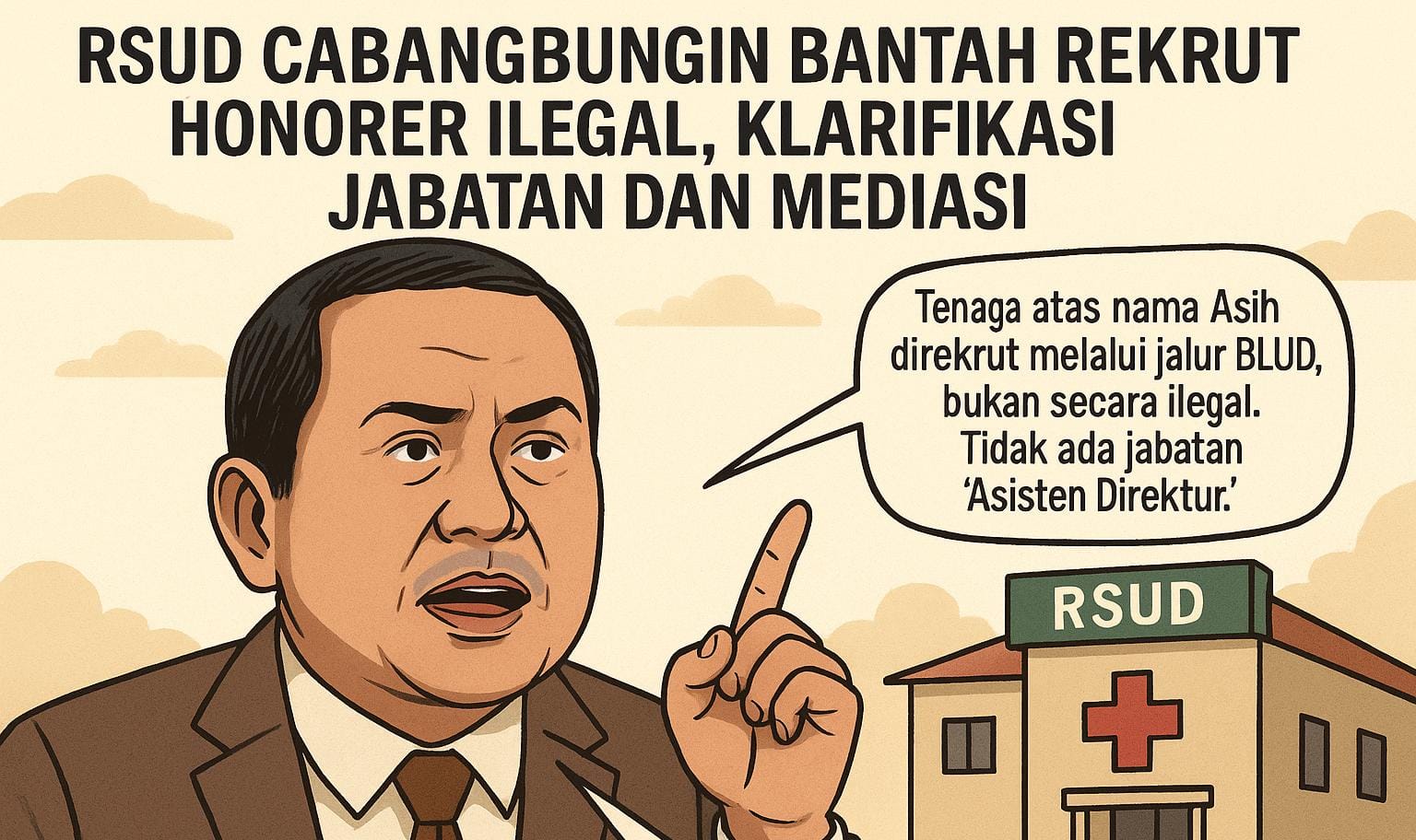 RSUD Cabangbungin Bantah Rekrut Honorer Ilegal, Kuasa Hukum Tegaskan Tak Ada Jabatan “Asisten Direktur”