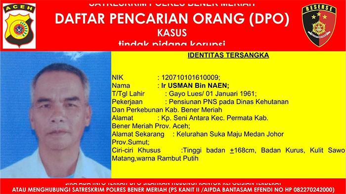 Ir Usman Ditetapkan Sebagai Tersangka Kasus Dugaan Korupsi DBH-CHT