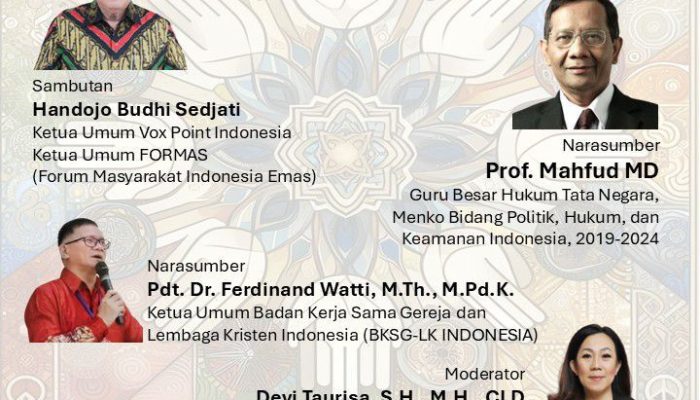 Vox Point Indonesia Gelar Diskusi Kebangsaan dengan Tema “Toleransi Bukan Tawaran, Tapi Kewajiban”