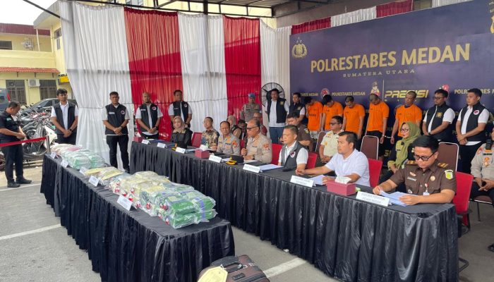 Polrestabes Medan Musnahkan Sabu Seberat 20Kg & 59.750 butir Pil Ekstasi