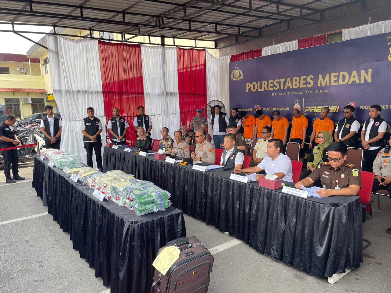 Polrestabes Medan Musnahkan Sabu Seberat 20Kg & 59.750 butir Pil Ekstasi