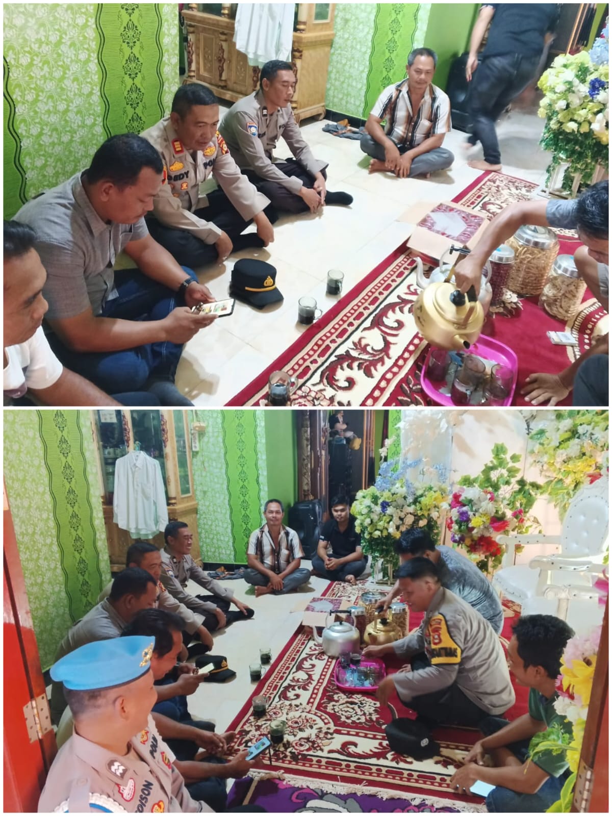 POLSEK PENUKAL ABAB SAMPAIKAN HIMBAUAN KAMTIBMAS TERKAIT RENCANA HAJATAN DI DESA AIR ITAM