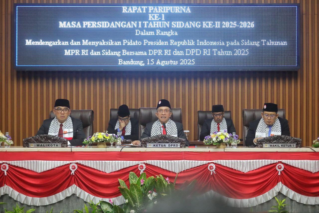 Dengarkan Pidato Presiden, Forkopimda Bandung Dukung Kemerdekaan Palestina