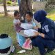 Humas Polres Metro Bekasi Tebar Kebaikan Dengan Berbagi Kepada Sesama