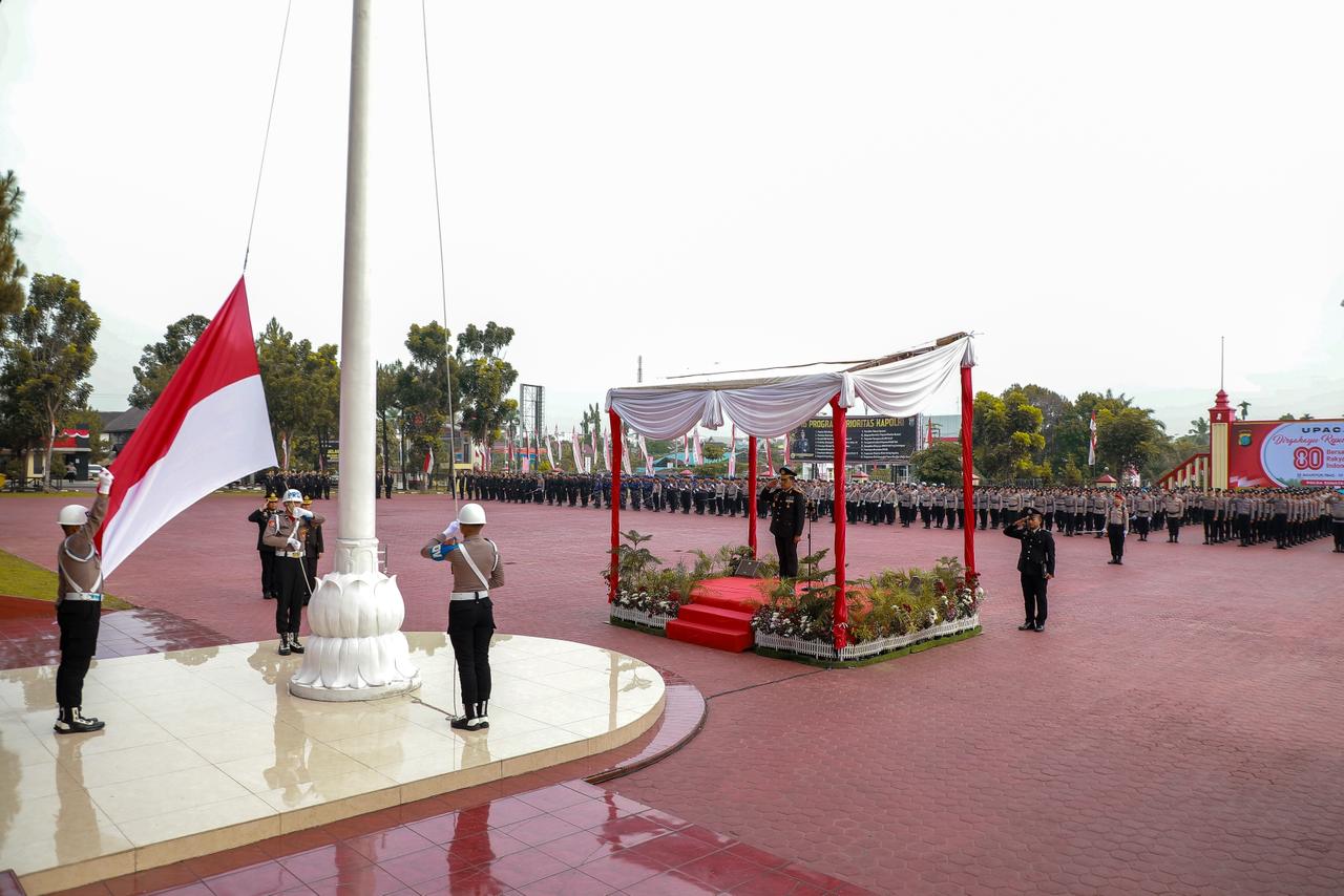 Polda Sumut Gelar Upacara Peringatan HUT RI ke-80 dengan Khidmat