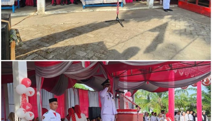 Upacara HUT RI ke-80 di Abab Berlangsung Khidmat, Kapolres PALI Tekankan Pentingnya Semangat Nasionalisme