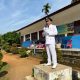 Dengan Khidmat Bendera Merah Putih Di Kibarkan di Desa Muara Dua Dalam Rangka Peringatan HUT RI ke-80,