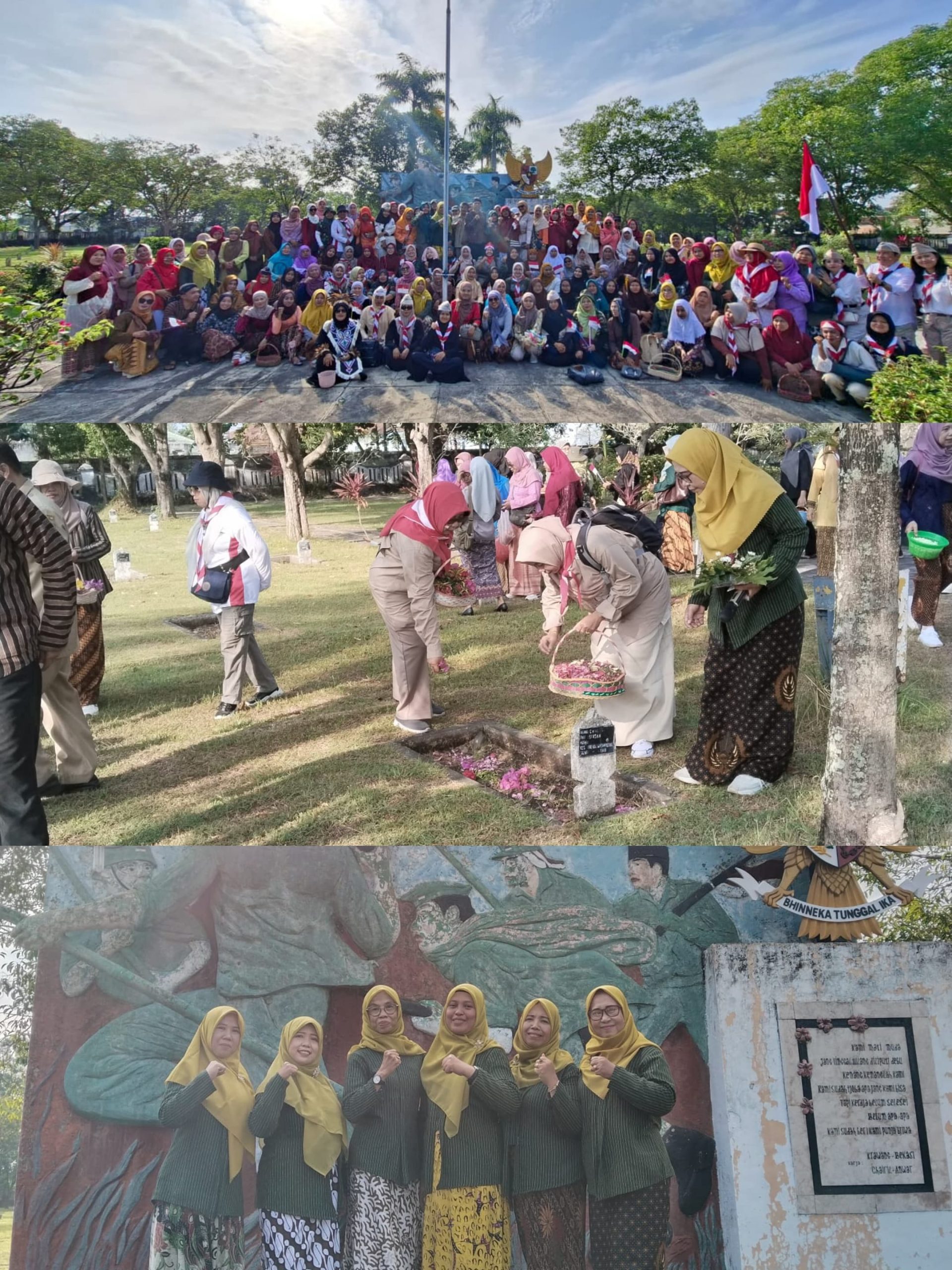 IGTKI kecamatan Lumajang Tabur Bunga ke TMP, Memperingati HUT RI ke-80