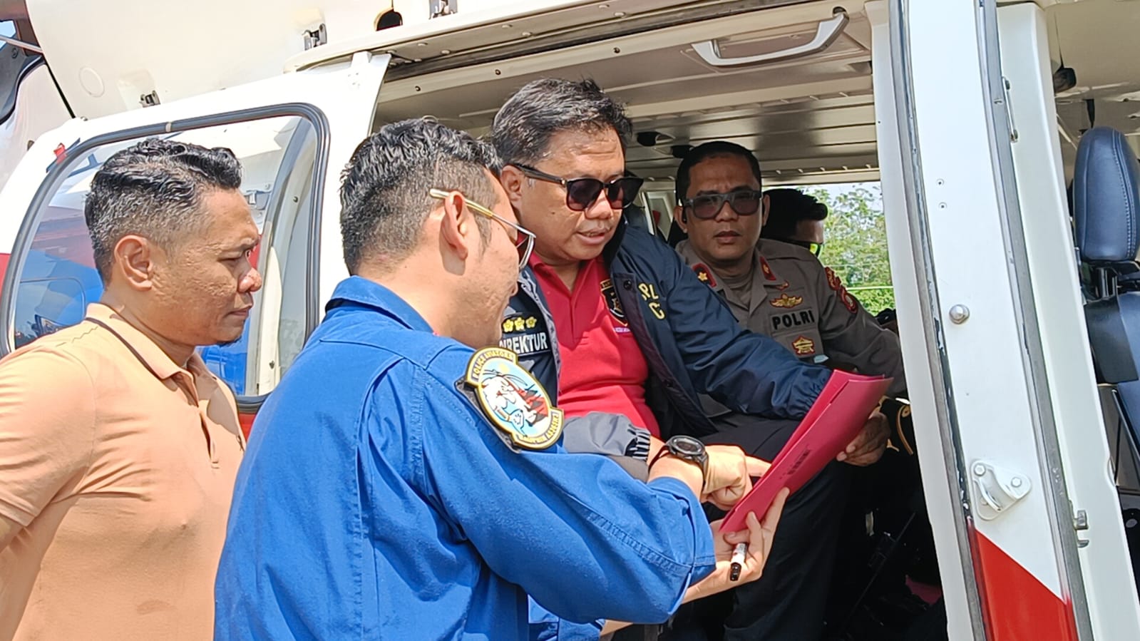 Polda Sumsel Buru Pemilik Dan Backingan PETI di Muratara ,Satu Alat Berat Terdeteksi Dari Heli