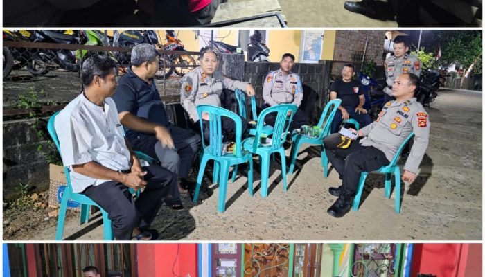 Polres PALI Sambangi Tokoh Masyarakat Talang Ubi, Redam Isu Nasional dan Jaga Kondusifitas