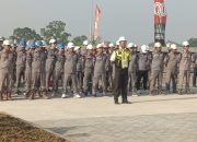 Upacara HUT RI ke-80 di Proyek Tol Japek Selatan II B