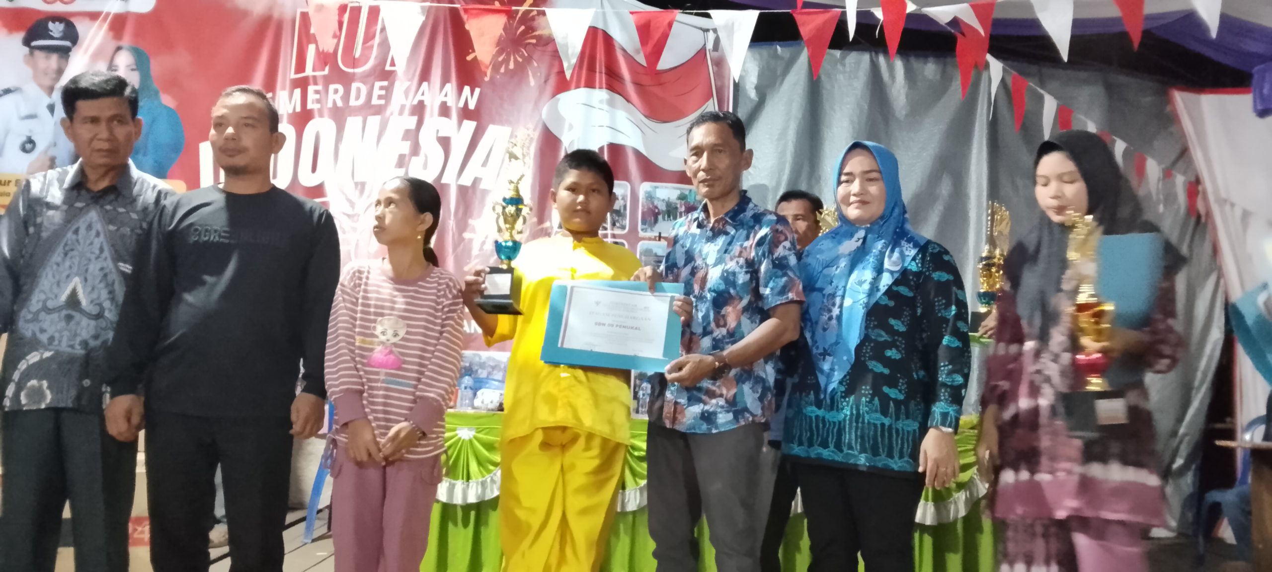 Malam Puncak Kemeriahan Pembagian Hadiah Lomba HUT RI Ke -80 Desa Purun