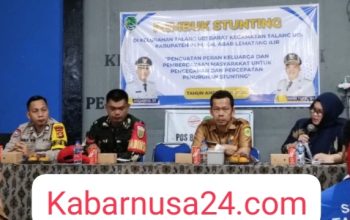 Cegah Stunting, Polsek Talang Ubi Hadiri Rembuk Bersama Warga Talang Ubi Barat